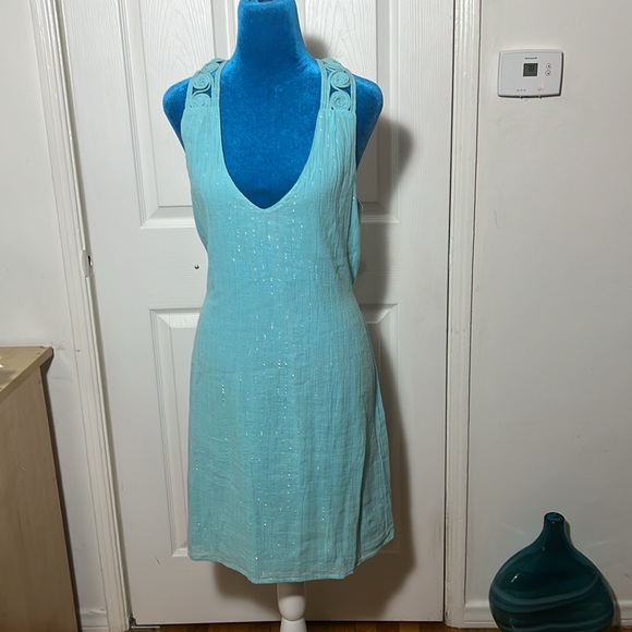 Calypso St Barth Cotton Midi Dress Small - Picture 3 of 9